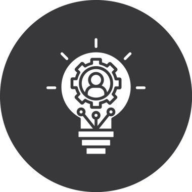 Fikir simgesi vektör illüstrasyonu