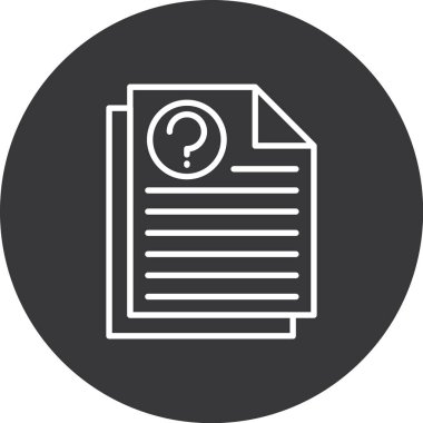 Vektör belgesi Simge illüstrasyonu