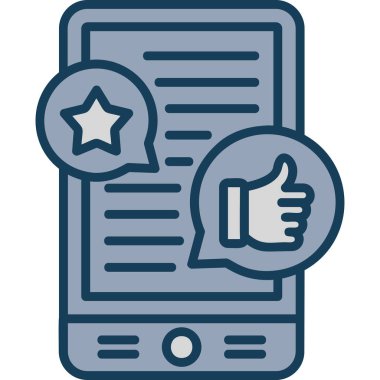 İşaretleme simgesine sahip akıllı telefon