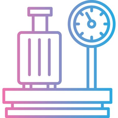 Ölçek. Web simgesi basit illüstrasyon