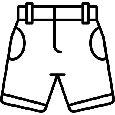 Şort. Web simgesi basit illüstrasyon