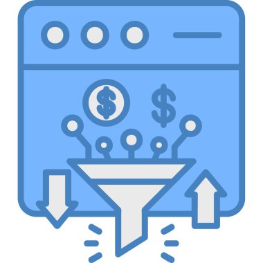 Dolar para nakit simgesi Doldurulmuş dış hat biçimi