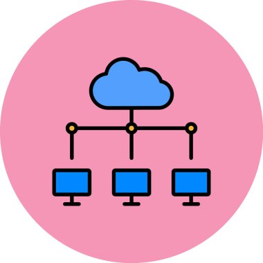 Ağ web simge vektör çizim