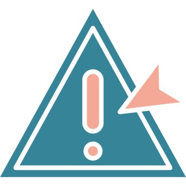 Uyarı. Web simgesi basit illüstrasyon