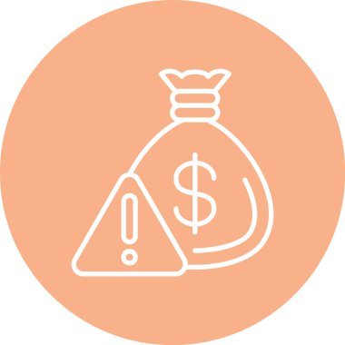 vektör para çantası simgesini