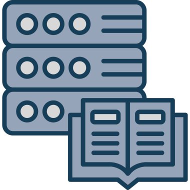 Kitap. Web simgesi basit illüstrasyon