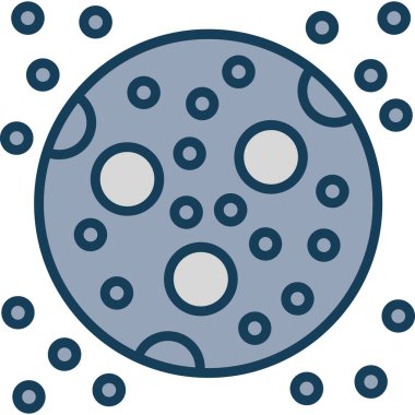 bakteri virüsü ikonu düz biçimde