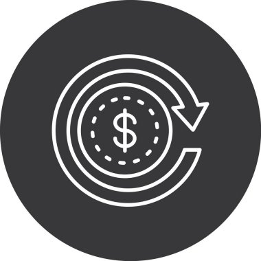 Dolar simgesi vektör illüstrasyonu