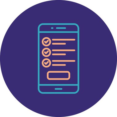 Cep telefonu. Web simgesi basit illüstrasyon