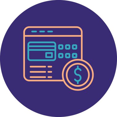 seo modern simgesinin vektör illüstrasyonu