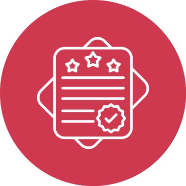 Bir yıldız simgesinin vektör illüstrasyonu