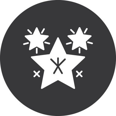 yıldız, yıldız, yıldız simgesi