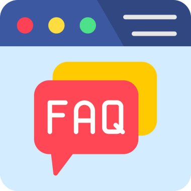 soru ve cevaplar, vektör illüstrasyonu