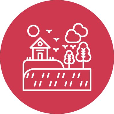 Modern yapı simgesinin vektör illüstrasyonu