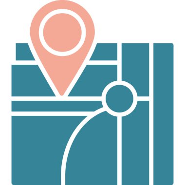 konum haritası pin simgesi - taslak biçimi