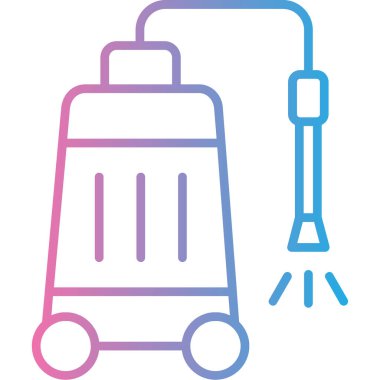 Elektrikli süpürge. Basit resimleme