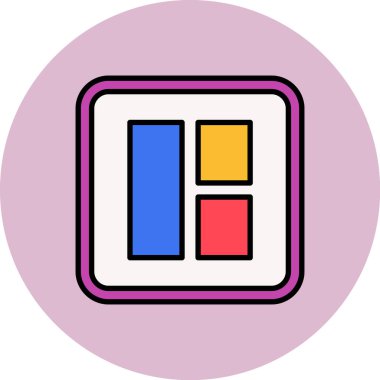 Modern simgenin vektör illüstrasyonu