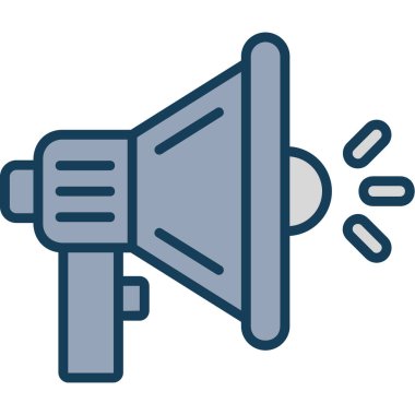 Konuşmacı. Web simgesi basit tasarım