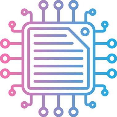 Vektör simgesi, illüstrasyon, ağ ve teknoloji kavramı