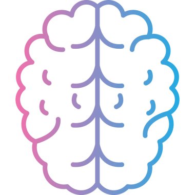 Beyin vektör simge işareti simge vektör çizim kişisel ve ticari kullanım için..