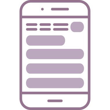 Telefon simgesi vektör illüstrasyonu