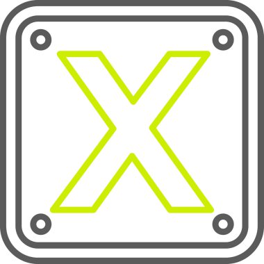 x çapraz işaret simgesi vektör çizimi