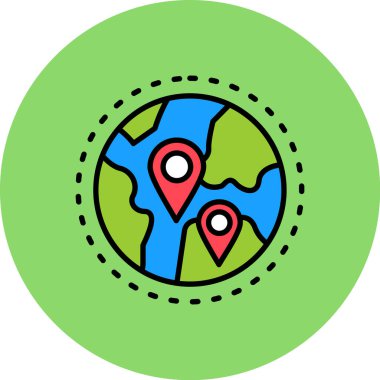 harita pin vektör simgesi