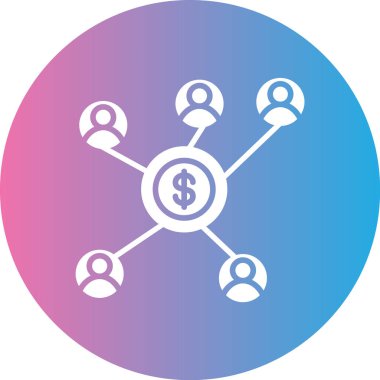 İş ve finans simgesinin vektör illüstrasyonu