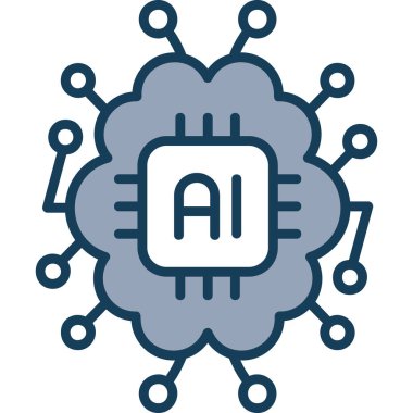 ai Yapay Zeka simgesi - ana hatlar biçimi