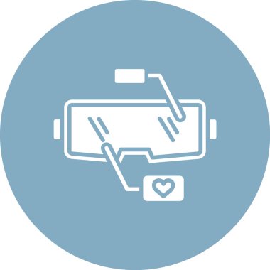 Video oynatıcı ikon vektör illüstrasyonu