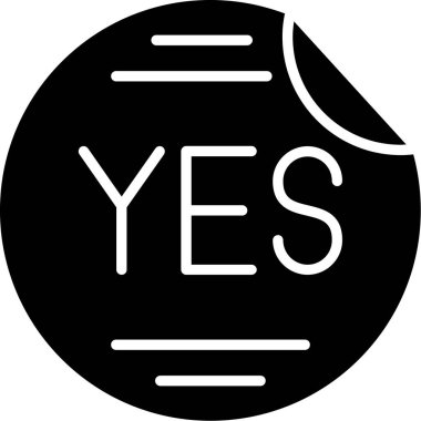 yes icon vector illustration