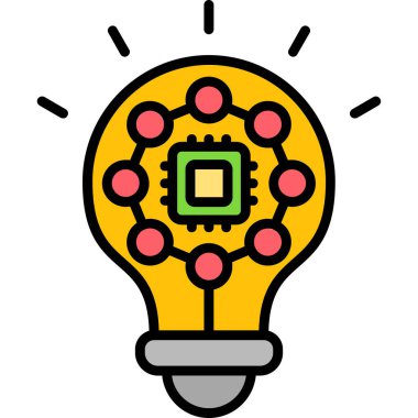 ampul simgesi vektör illüstrasyonu