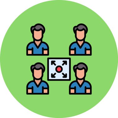 İnsan simgesinin vektör illüstrasyonu