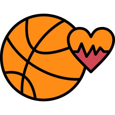 Basketbol toplu basketbol kalbi