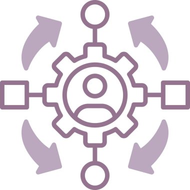 Dişli ve dişli vektör simgesi, dişli ayarları. Ayarlar ve ayarlar.