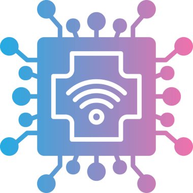 Kablosuz. Web simgesi basit illüstrasyon