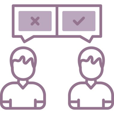 iş insanları simgesi, vektör illüstrasyonu