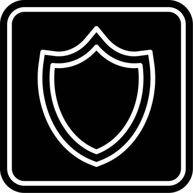 kalkan ikon vektör illüstrasyonu