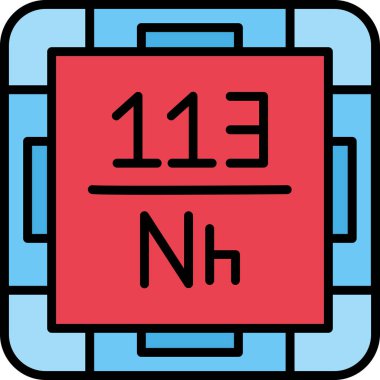 Kimyasal vektör simgesi modern basit vektör çizimi