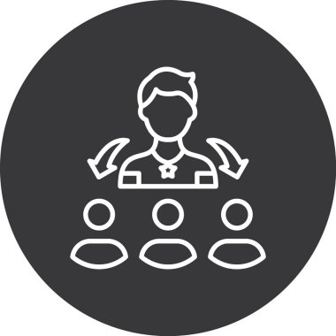 İş simgesinin vektör illüstrasyonu