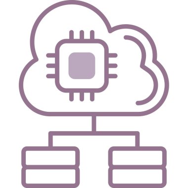 Bulut. Web simgesi basit tasarım