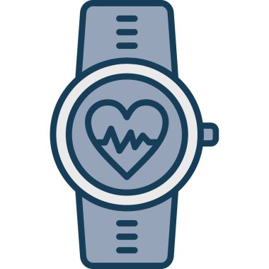 kalp atışı vektör illüstrasyonu.