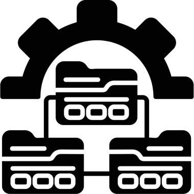 araba servisi simgesi, vektör illüstrasyonu