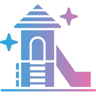 Bina. Web simgesi basit illüstrasyon