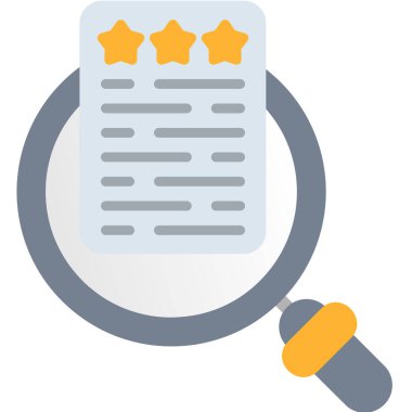 vektör düz çizgi simgesini gözden geçir