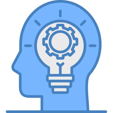 Fikir simgesi vektör illüstrasyonu