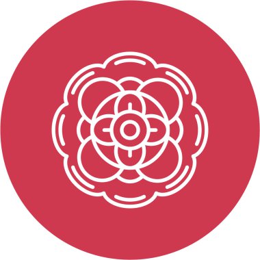 Çiçek ikonu. vektör illüstrasyonu