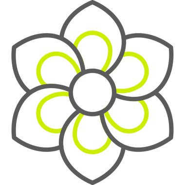 çiçek simgesi vektör illüstrasyonu