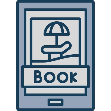 Kitap simgesi, modern tasarım illüstrasyonu