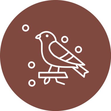 Kuş. Web simgesi basit illüstrasyon